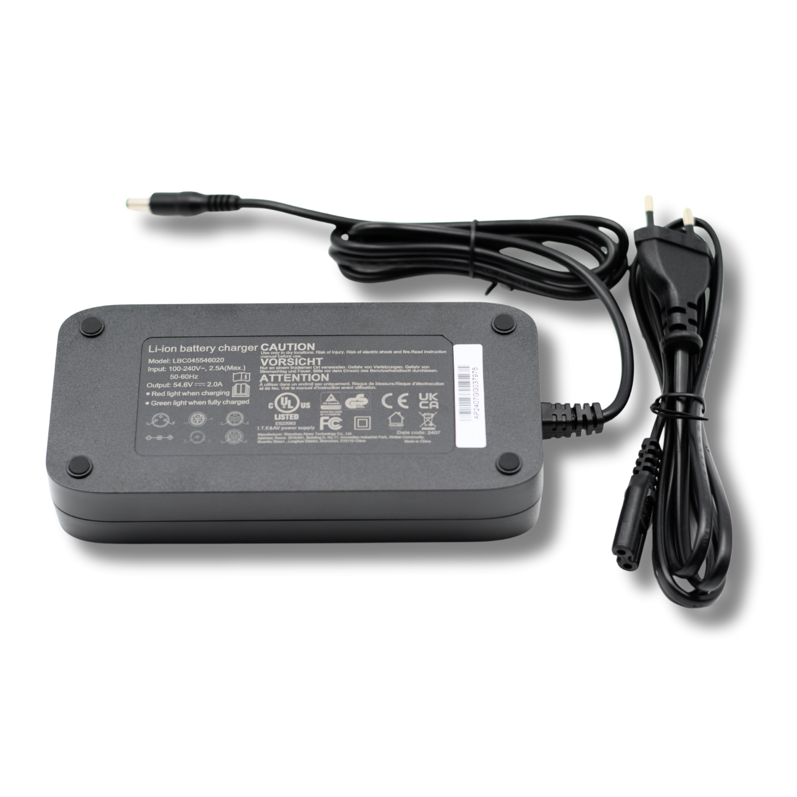 Oplader - Fatbike - Ouxi QMWheel 48V 1 Pin Origineel