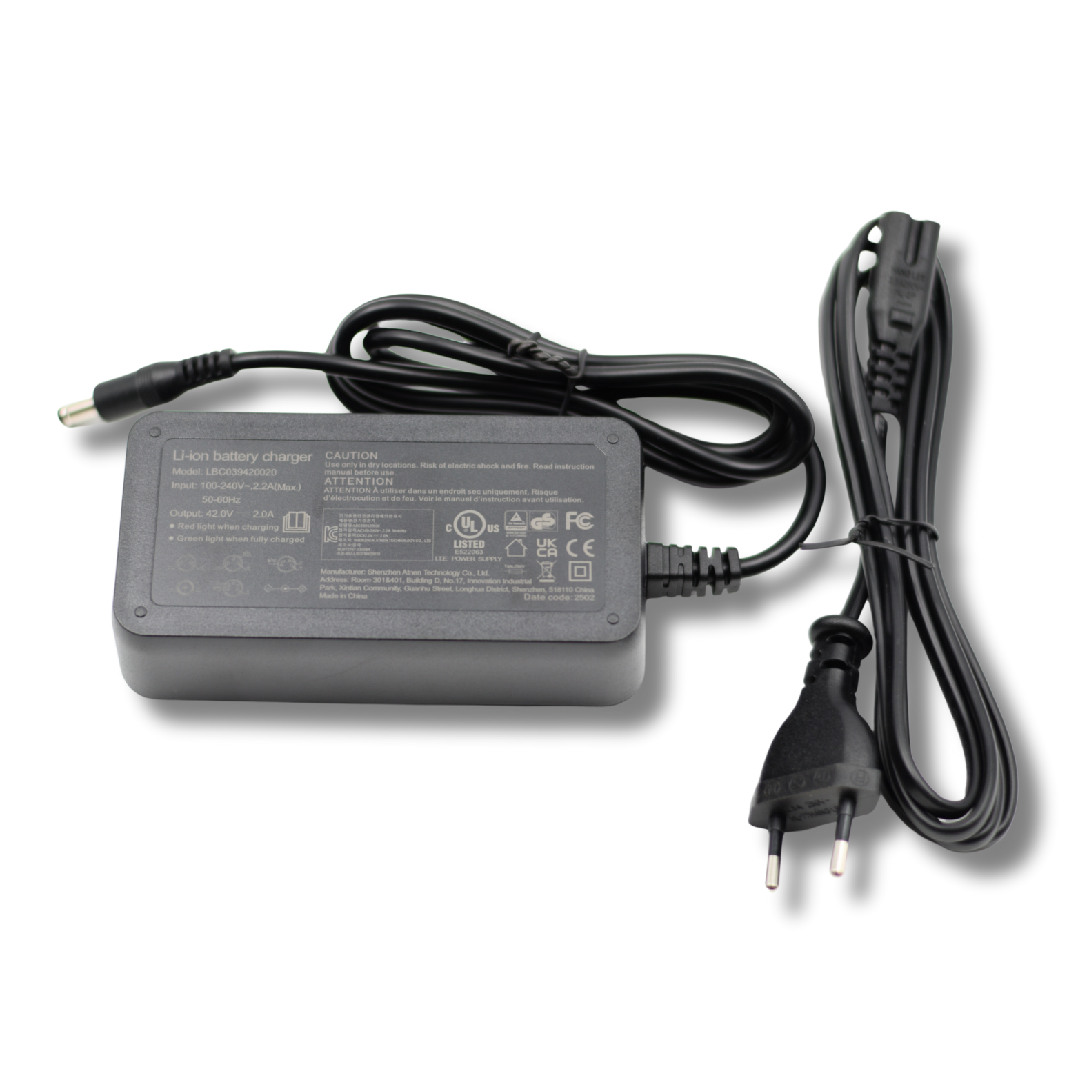 Oplader - Fatbike - Qmwheel Ouxi Mini 36V 1 Pin