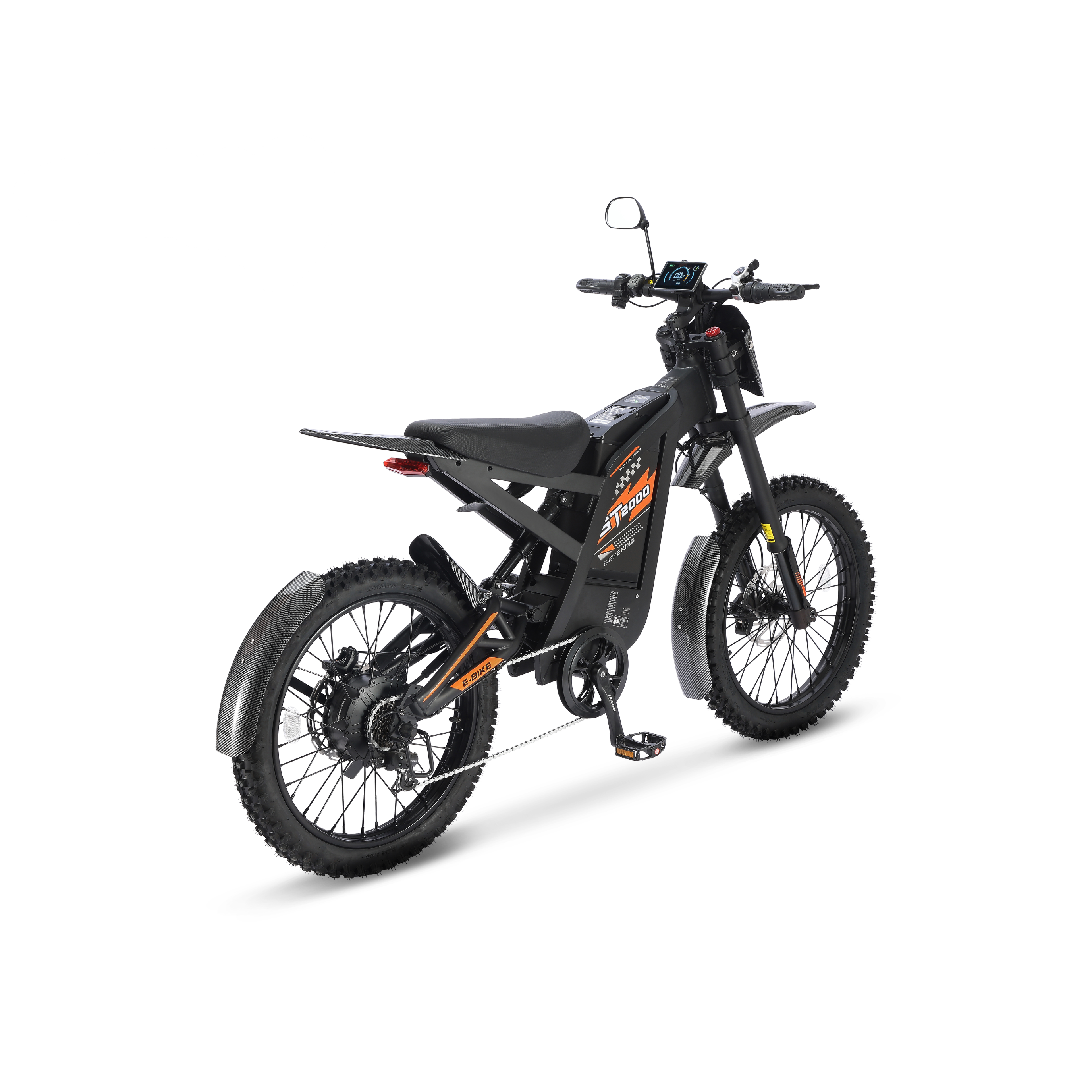 gt2000 - Ouxi Fatbike - Opvoerbaar - Electric Dirt Bike - Orange - 6 Km/Pu Gashendel